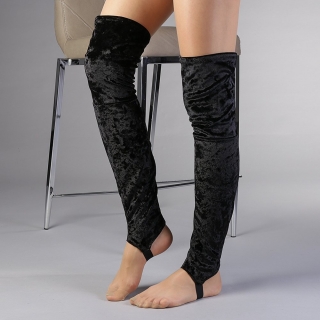  Női zokni és harisnya, A1 fekete női lábszárvédő - Kalapod.hu